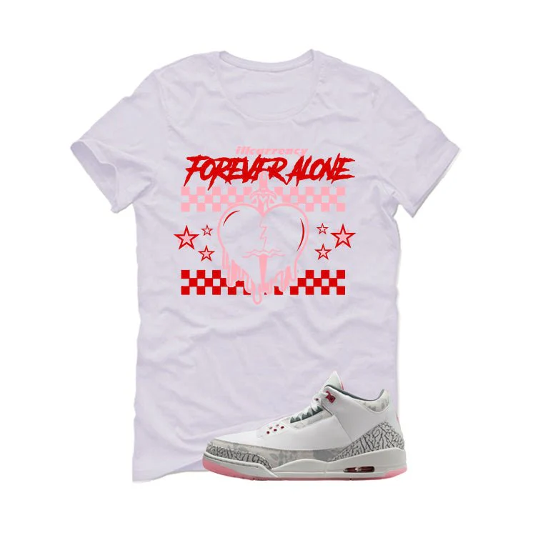 Air Jordan 3 Wings White T-Shirt (Forever Alone)| illcurrency - Image 2