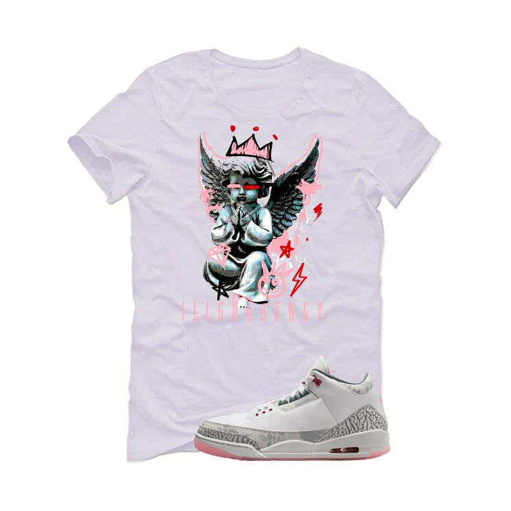Air Jordan 3 Wings White T-Shirt (Graffiti Angel)| illcurrency - Image 2