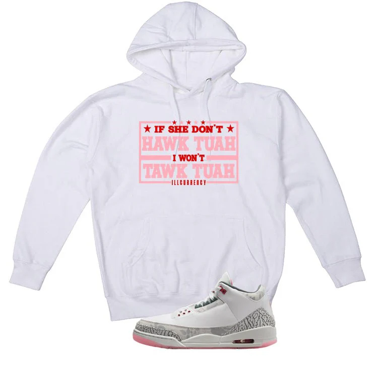 Air Jordan 3 Wings White T-Shirt (Hawk Tuah)| illcurrency - Image 3