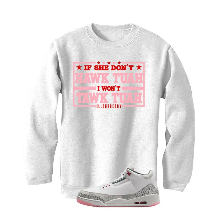 Air Jordan 3 Wings White T-Shirt (Hawk Tuah)| illcurrency - Image 4
