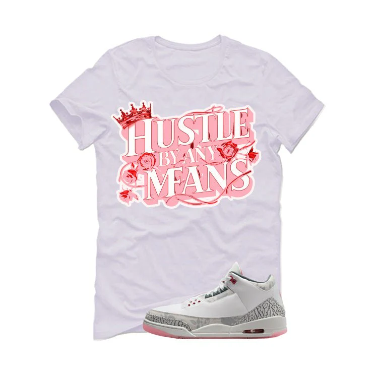 Air Jordan 3 Wings White T-Shirt (Hustle By Any Means)| illcurrency - Image 2
