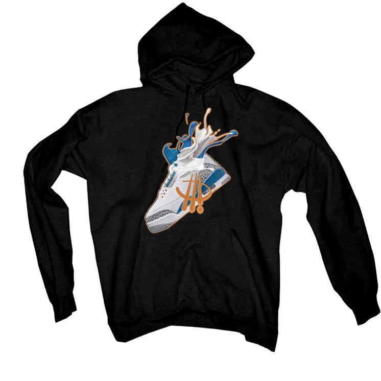 Air Jordan 3 "Wizards" | illcurrency Black T-Shirt (SPLASH) - Image 3