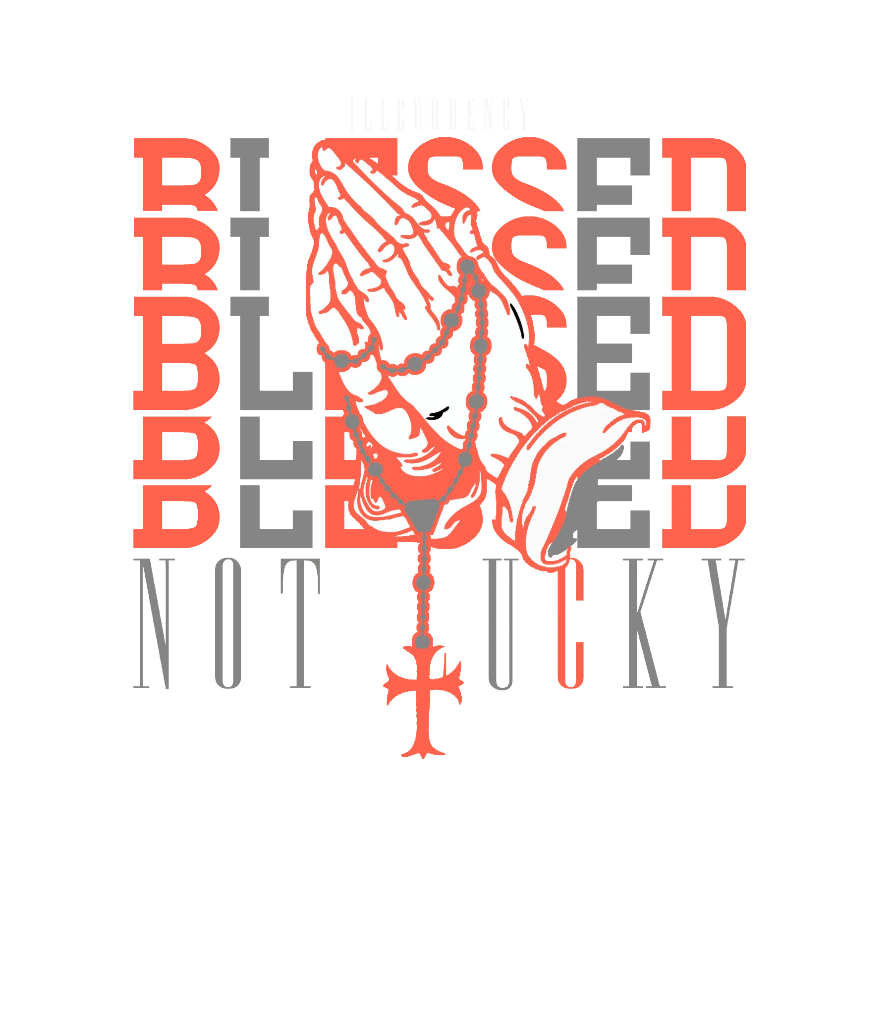 Air Jordan 3 WMNS “Georgia Peach” | illcurrency White T-Shirt (Blessed not lucky)