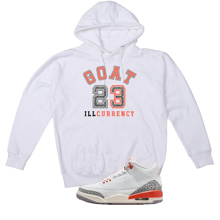 Air Jordan 3 WMNS “Georgia Peach” | illcurrency White T-Shirt (GOAT 23) - Image 3