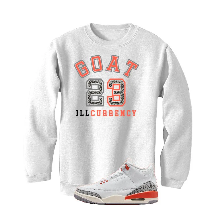 Air Jordan 3 WMNS “Georgia Peach” | illcurrency White T-Shirt (GOAT 23) - Image 4