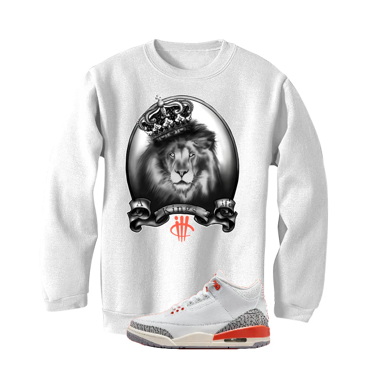 Air Jordan 3 WMNS “Georgia Peach” | illcurrency White T-Shirt (King's Life) - Image 4