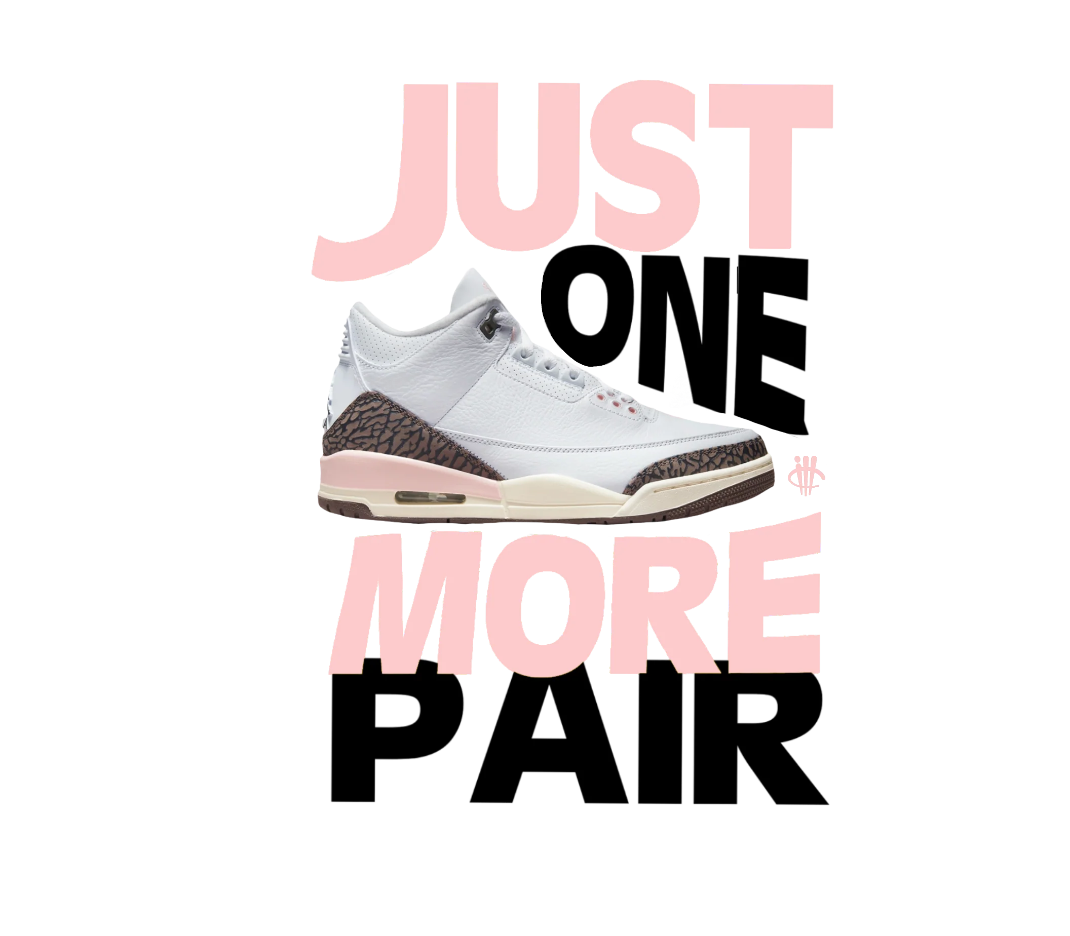 Air Jordan 3 WMNS “Neapolitan” | illcurrency White T-Shirt (JUST ONE MORE PAIR)
