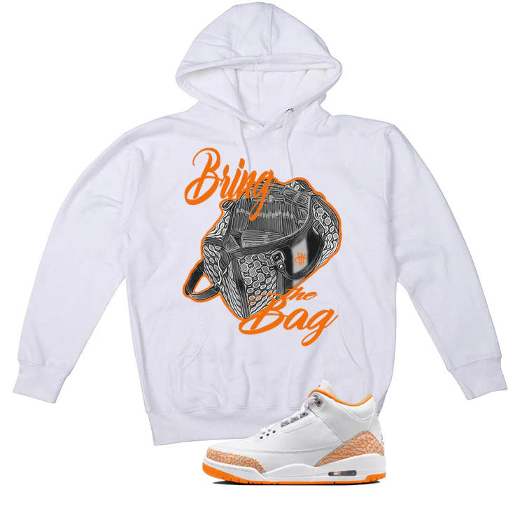 Air Jordan 3 WMNS Orange Citrus Matching T-Shirt, Sweatshirts & Hoodies White T-Shirt (Bring The Bag)| illcurrency - Image 3
