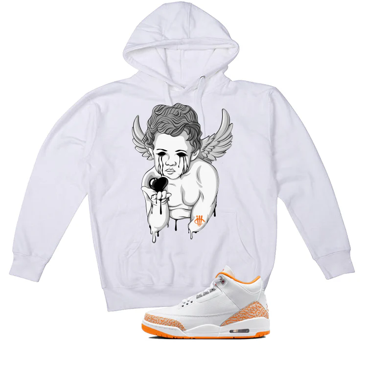 Air Jordan 3 WMNS Orange Citrus Matching T-Shirt, Sweatshirts & Hoodies White T-Shirt (Dark Angel)| illcurrency - Image 3