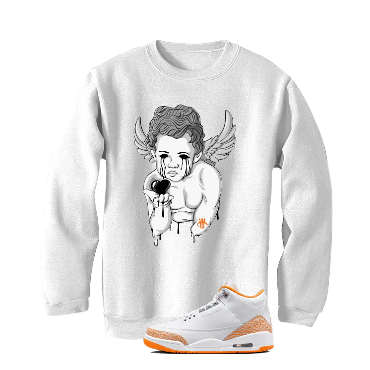 Air Jordan 3 WMNS Orange Citrus Matching T-Shirt, Sweatshirts & Hoodies White T-Shirt (Dark Angel)| illcurrency - Image 4