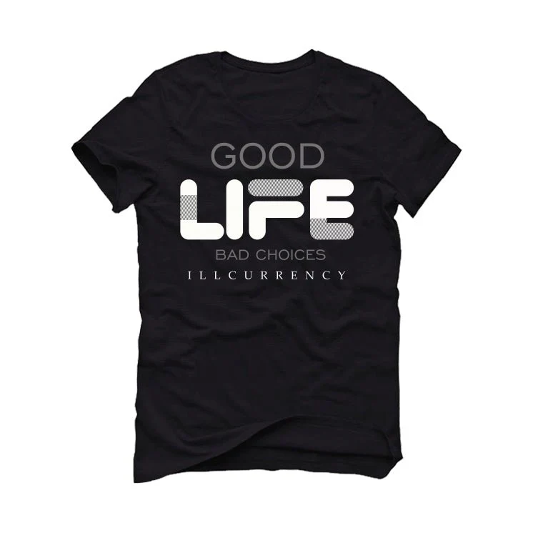 Air Jordan 3 WMNS Oreo aka Off Noir | illcurrency Black T-Shirt (Bad Choices) - Image 2