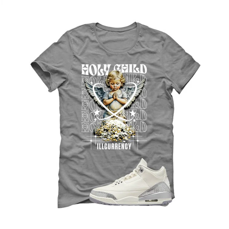 Air Jordan 3 WMNS Sail Grey T-Shirt (Holy Child)| illcurrency - Image 2