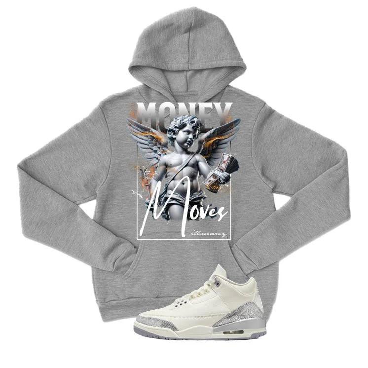 Air Jordan 3 WMNS Sail Grey T-Shirt (Money Moves)| illcurrency - Image 3