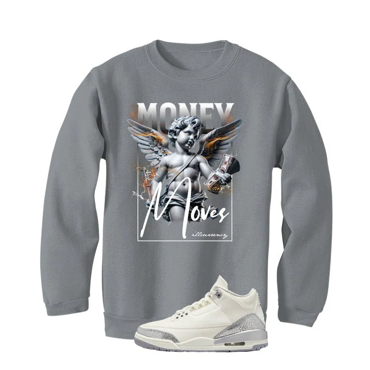 Air Jordan 3 WMNS Sail Grey T-Shirt (Money Moves)| illcurrency - Image 4