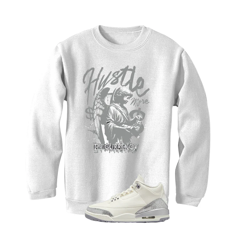 Air Jordan 3 WMNS Sail White T-Shirt (Hustle More)| illcurrency - Image 4