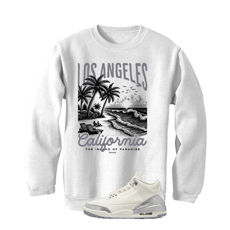 Air Jordan 3 WMNS Sail White T-Shirt (Los Angeles)| illcurrency - Image 4
