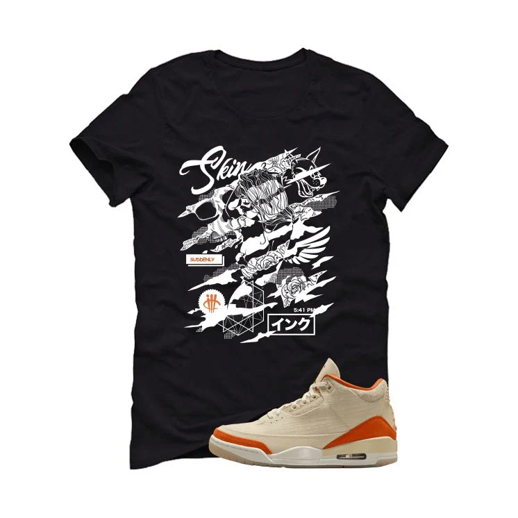 Air Jordan 3 WMNS Starfish Black T-Shirt (Skin And Ink)| illcurrency - Image 2