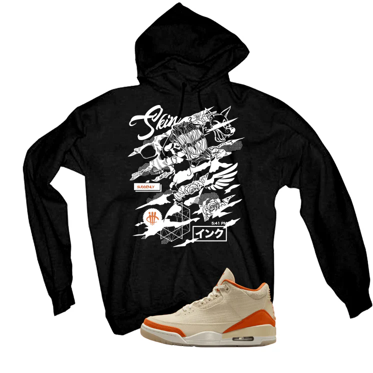 Air Jordan 3 WMNS Starfish Black T-Shirt (Skin And Ink)| illcurrency - Image 3