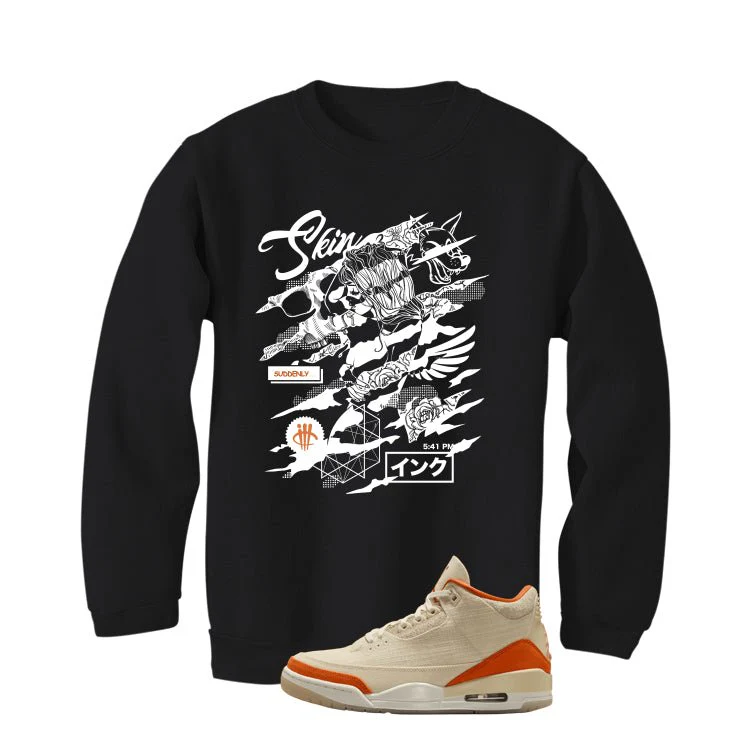 Air Jordan 3 WMNS Starfish Black T-Shirt (Skin And Ink)| illcurrency - Image 4