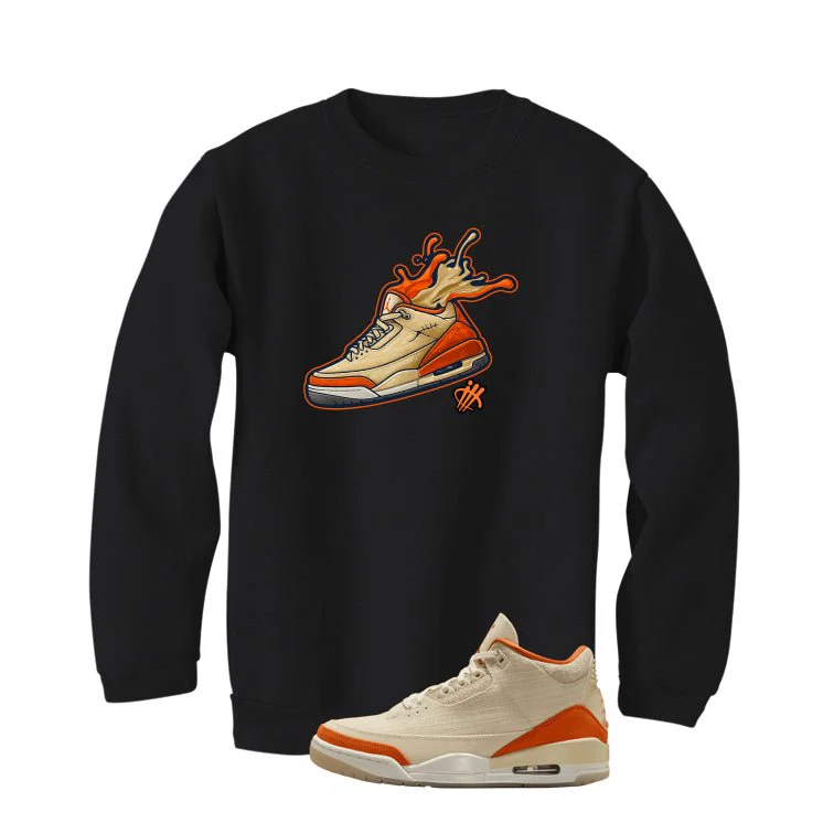 Air Jordan 3 WMNS Starfish Black T-Shirt (Splash shoe)| illcurrency - Image 4