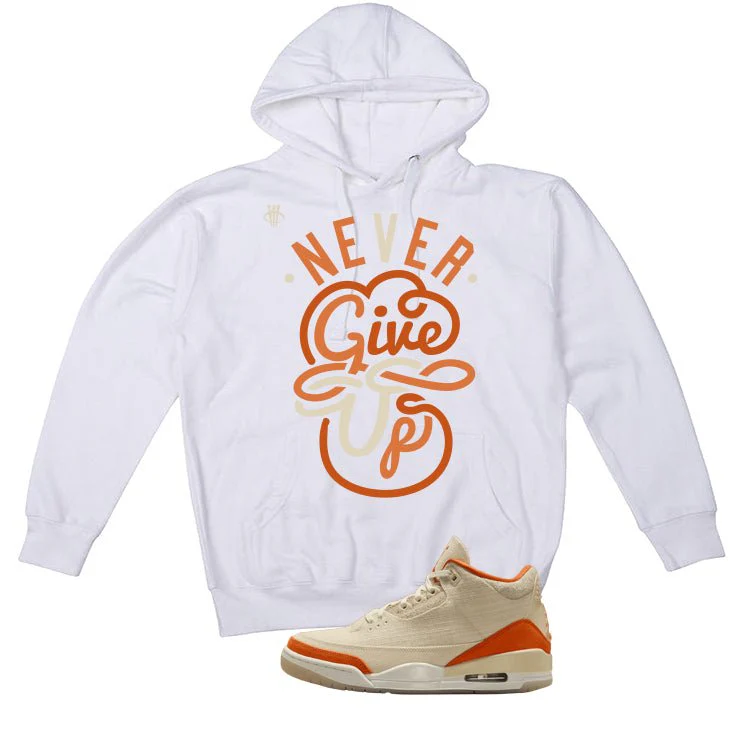 Air Jordan 3 WMNS Starfish White T-Shirt (Never Give Up)| illcurrency - Image 3