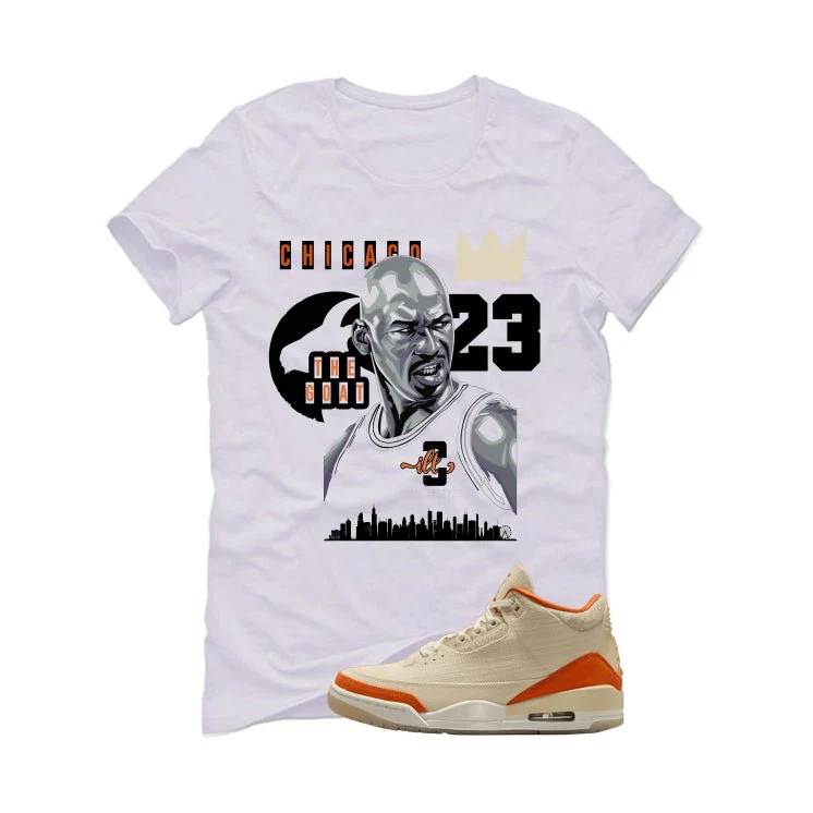 Air Jordan 3 WMNS Starfish White T-Shirt (The Goat)| illcurrency - Image 2