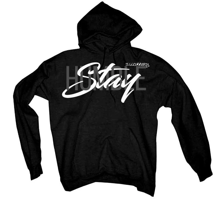 Air Jordan 4 Black Cat "2020" Black T-Shirt (Stay Humble) - Image 3
