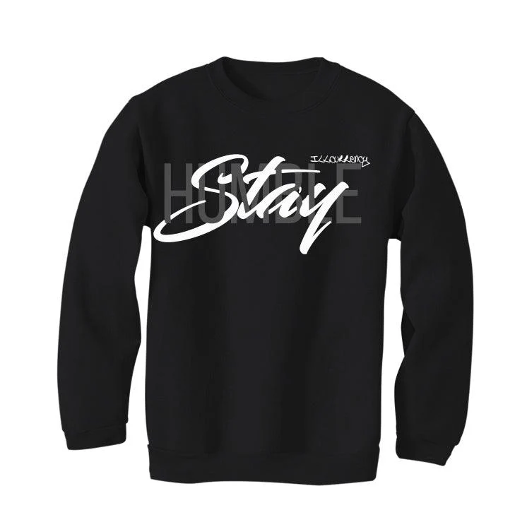 Air Jordan 4 Black Cat "2020" Black T-Shirt (Stay Humble) - Image 4