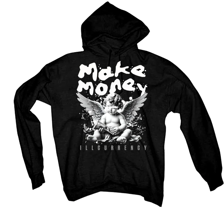 Air Jordan 4 Black Cat Matching T-Shirt, Sweatshirts & Hoodies Black T-Shirt (Make Money)| illcurrency - Image 3
