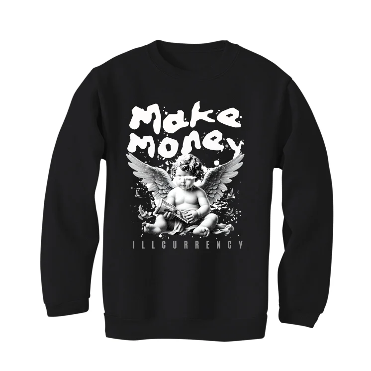 Air Jordan 4 Black Cat Matching T-Shirt, Sweatshirts & Hoodies Black T-Shirt (Make Money)| illcurrency - Image 4