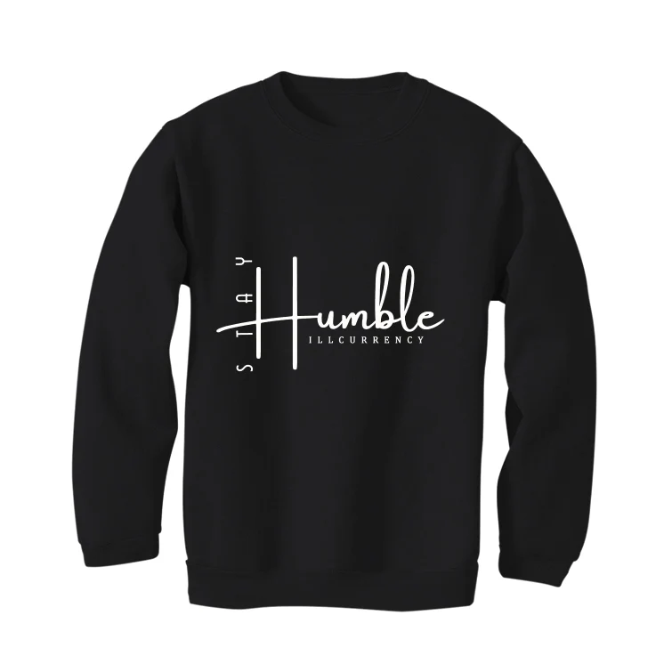 Air Jordan 4 Black Cat Matching T-Shirt, Sweatshirts & Hoodies Black T-Shirt (Stay Humble)| illcurrency - Image 4