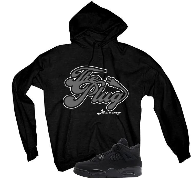 Air Jordan 4 Black Cat Matching T-Shirt, Sweatshirts & Hoodies Black T-Shirt (The Plug)| illcurrency - Image 3
