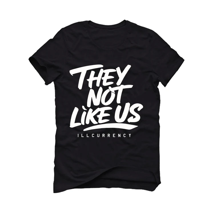 Air Jordan 4 Black Cat Matching T-Shirt, Sweatshirts & Hoodies Black T-Shirt (They not like us)| illcurrency - Image 2