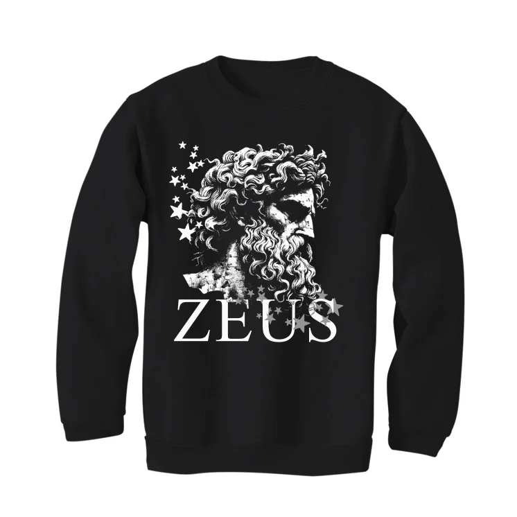 Air Jordan 4 Black Cat Matching T-Shirt, Sweatshirts & Hoodies Black T-Shirt (Zeus)| illcurrency - Image 4