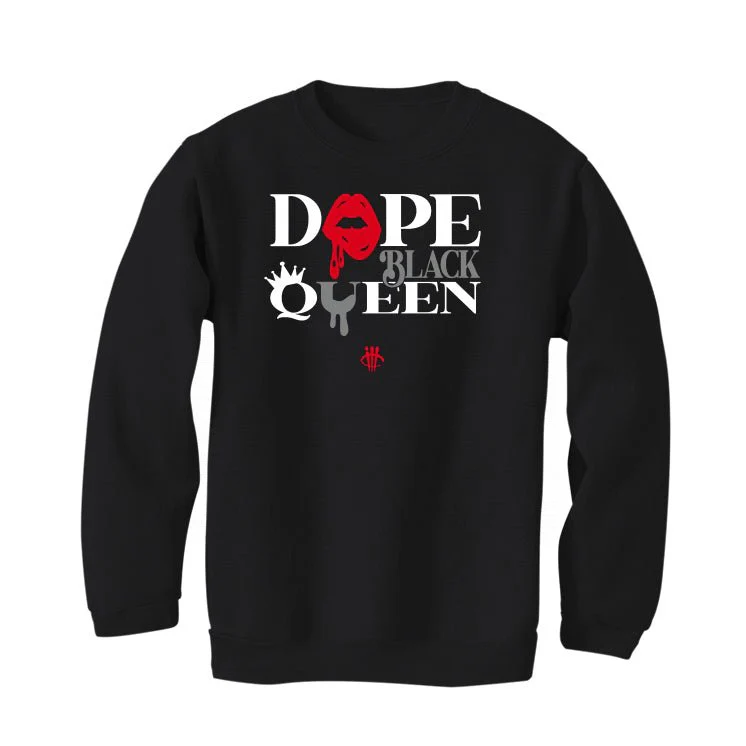 AIR JORDAN 4 “BRED REIMAGINED” 2024 | ILLCURRENCY Black T-Shirt (Dope Black Queen) - Image 4