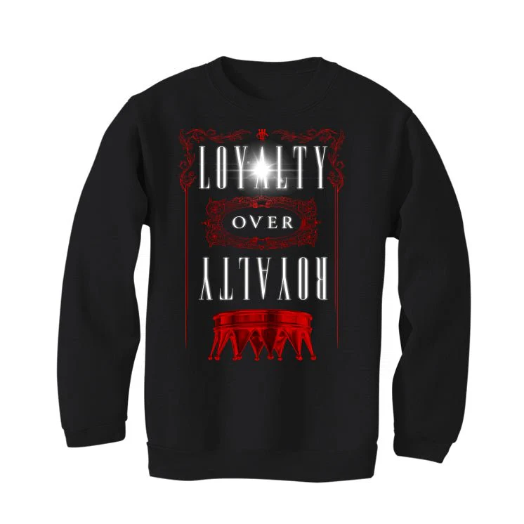AIR JORDAN 4 “BRED REIMAGINED” 2024 | ILLCURRENCY Black T-Shirt (Loyalty) - Image 4