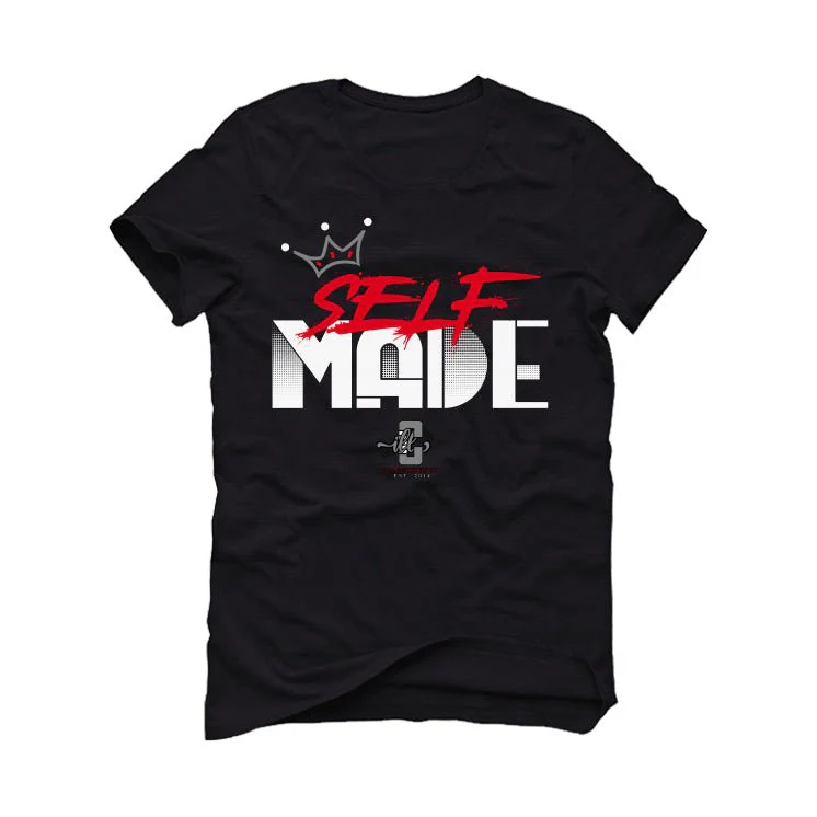 AIR JORDAN 4 “BRED REIMAGINED” 2024 | ILLCURRENCY Black T-Shirt (Self Made) - Image 2