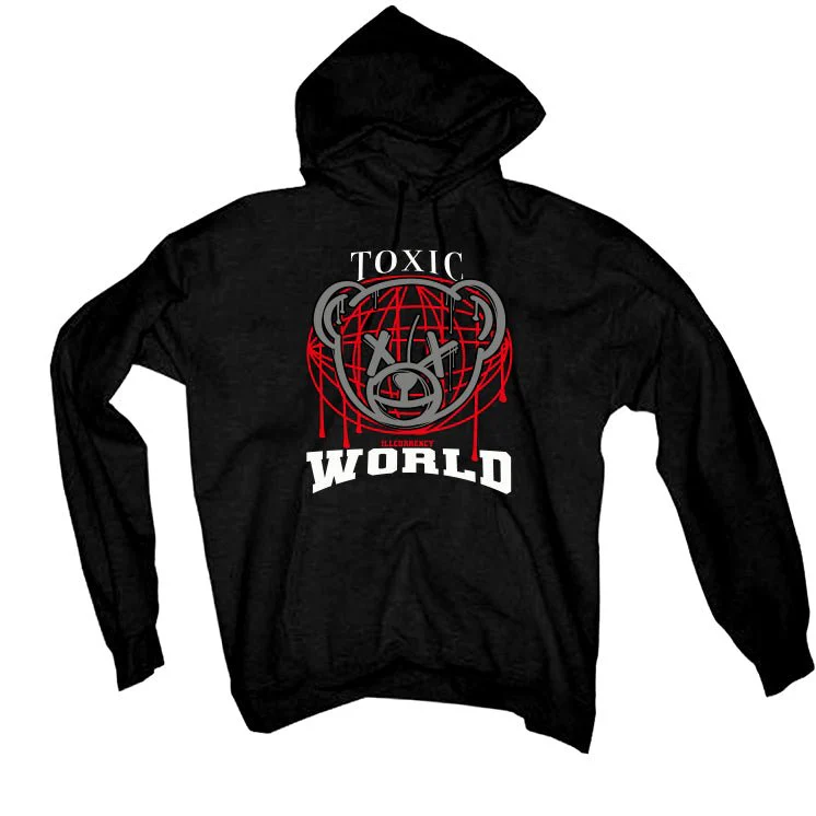 AIR JORDAN 4 “BRED REIMAGINED” 2024 | ILLCURRENCY Black T-Shirt (Toxic World) - Image 3