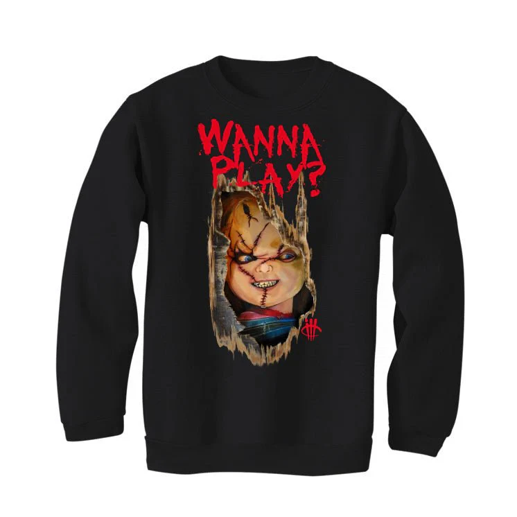 AIR JORDAN 4 “BRED REIMAGINED” 2024 | ILLCURRENCY Black T-Shirt (Wanna play) - Image 4