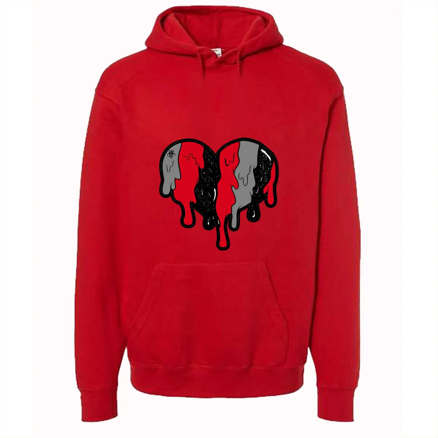 AIR JORDAN 4 “BRED REIMAGINED” 2024 | ILLCURRENCY Red T-Shirt (Heart) - Image 3