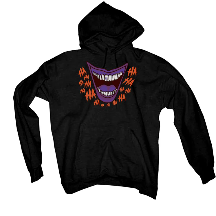 Air Jordan 4 “Canyon Purple” Black T-Shirt (Joker Smile) - Image 3