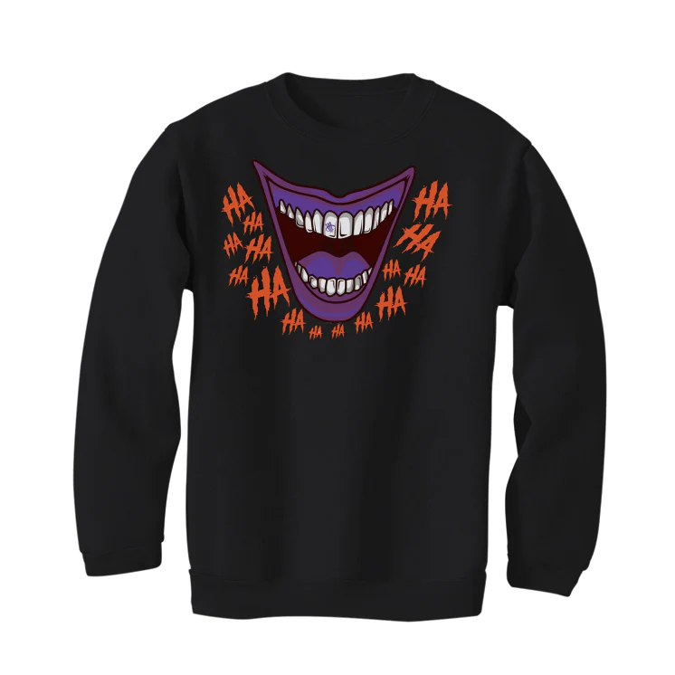 Air Jordan 4 “Canyon Purple” Black T-Shirt (Joker Smile) - Image 4