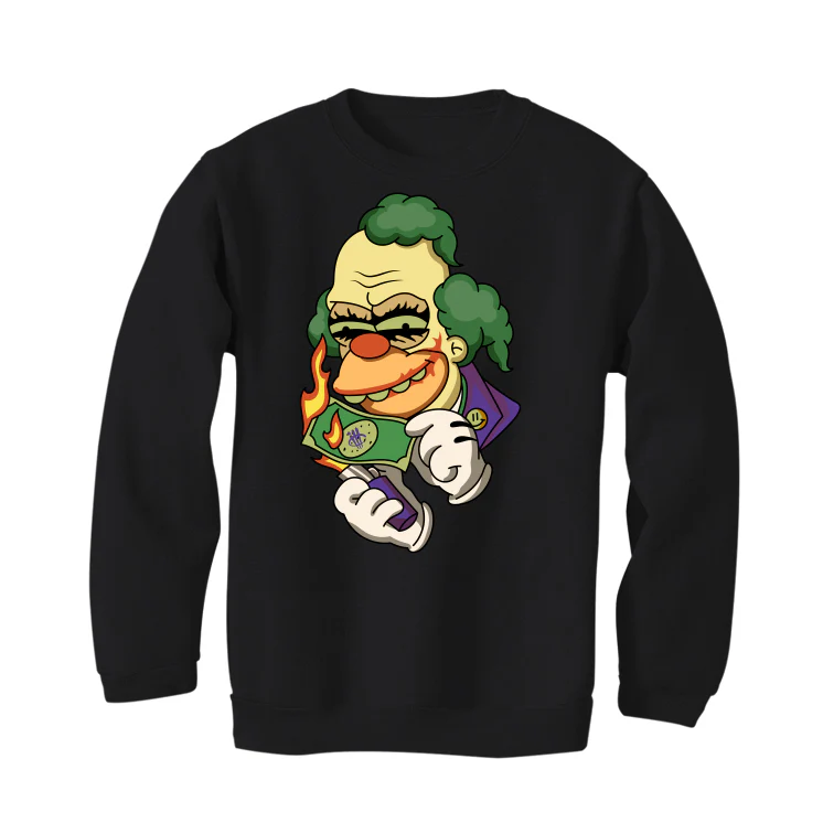 Air Jordan 4 “Canyon Purple” Black T-Shirt (Krusty Joker) - Image 4