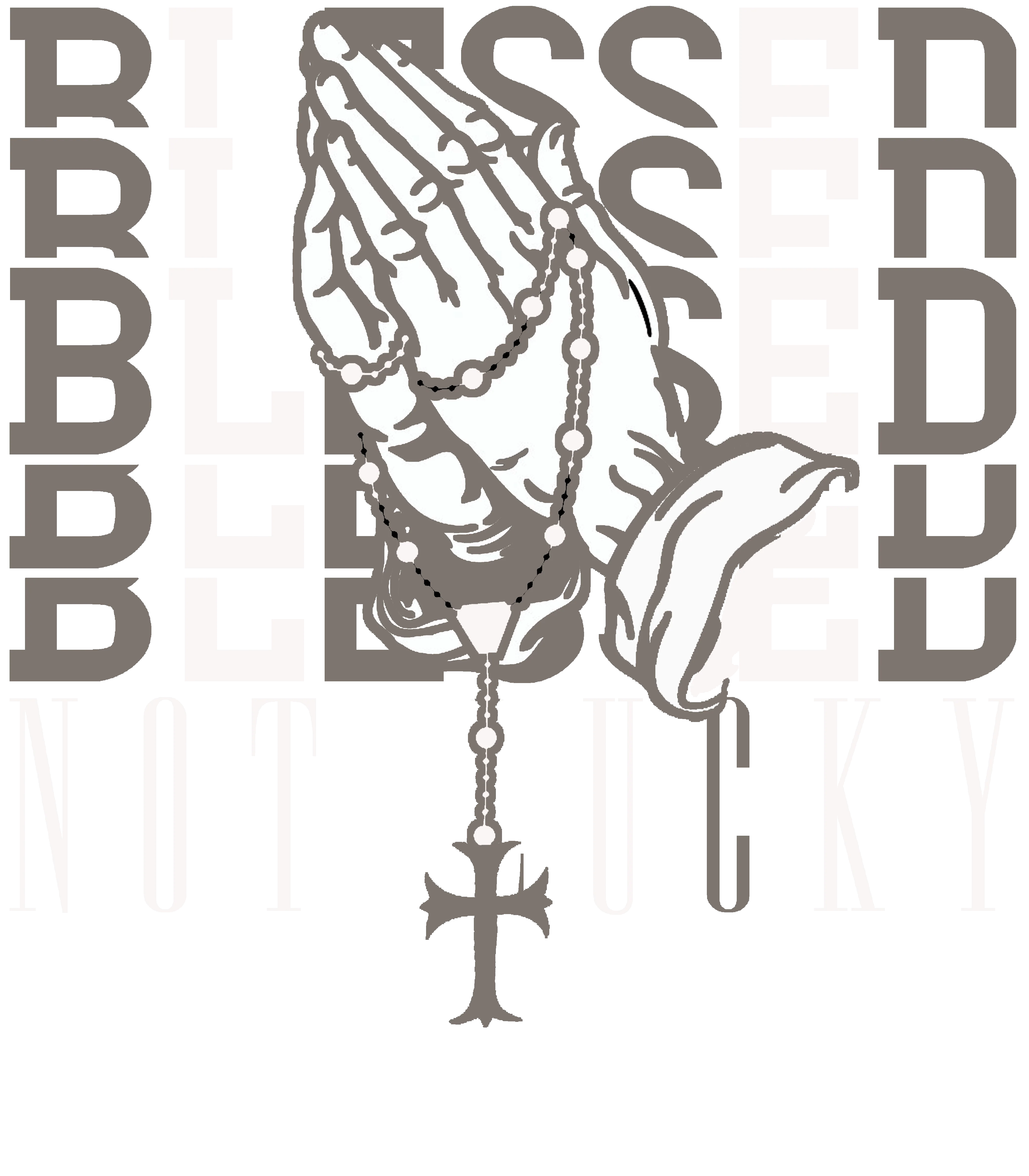 Air Jordan 4 Cave Stone Black T-Shirt (Blessed not lucky)| illcurrency