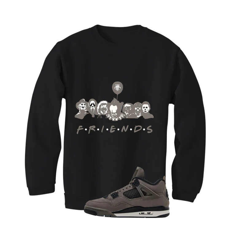 Air Jordan 4 Cave Stone Black T-Shirt (Friends)| illcurrency - Image 4