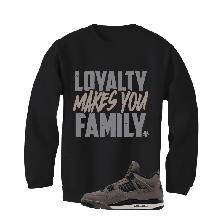 Air Jordan 4 Cave Stone Black T-Shirt (Loyalty)| illcurrency - Image 4