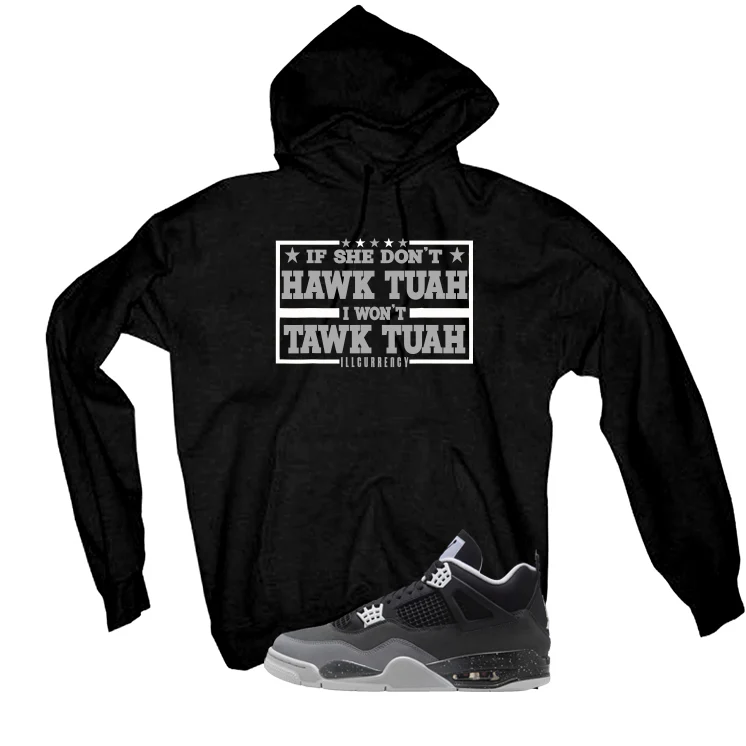 Air Jordan 4 Fear Pack Black T-Shirt (Hawk Tuah)| illcurrency - Image 3