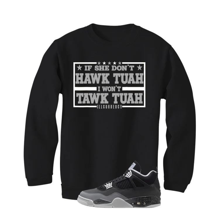 Air Jordan 4 Fear Pack Black T-Shirt (Hawk Tuah)| illcurrency - Image 4