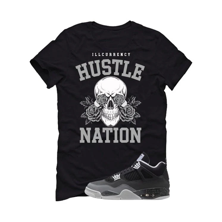 Air Jordan 4 Fear Pack Black T-Shirt (Hustle Nation)| illcurrency - Image 2