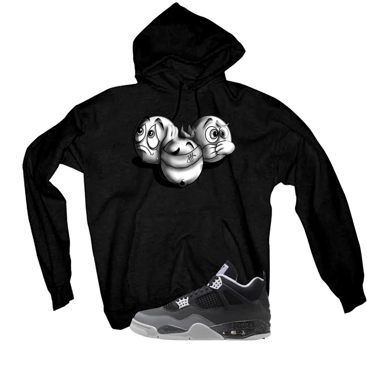 Air Jordan 4 Fear Pack Black T-Shirt (SEE NO EVIL)| illcurrency - Image 3